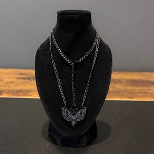 Black Moth Necklace